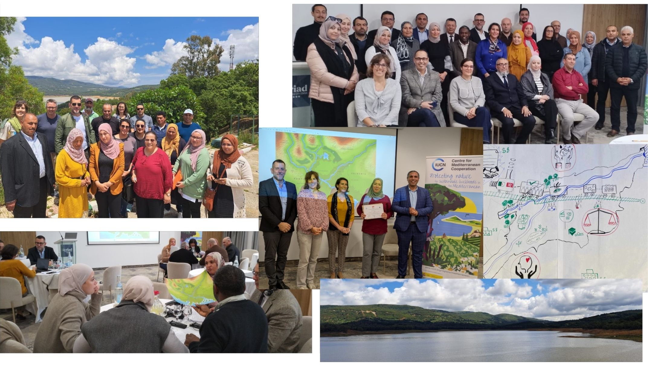 Collection of photos from BRIDGE 5 dialogues for the Medjerda Basin